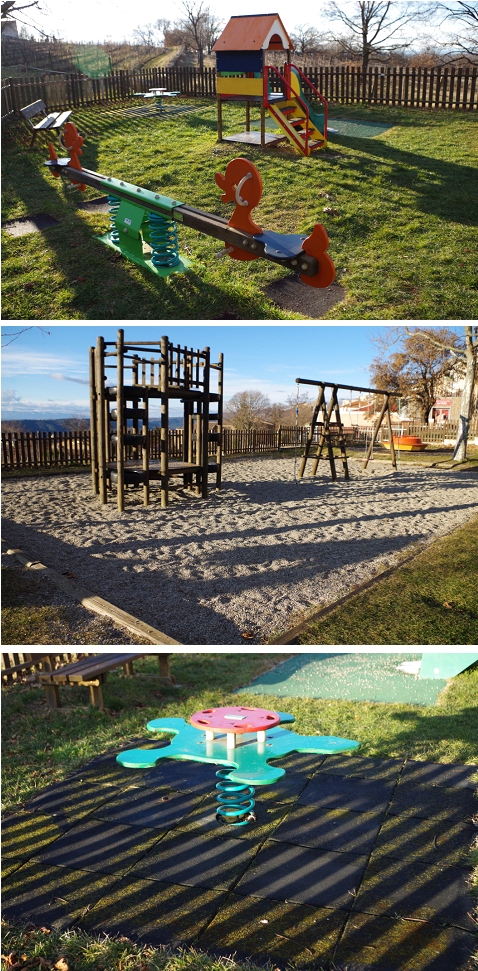 les jeux sécurisés pour jeunes enfants à Aiguines dans le Verdon haut Var